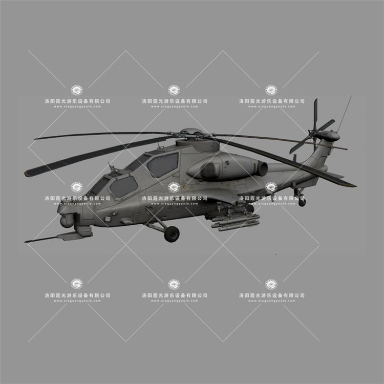 龙文武装直升机3D模型
